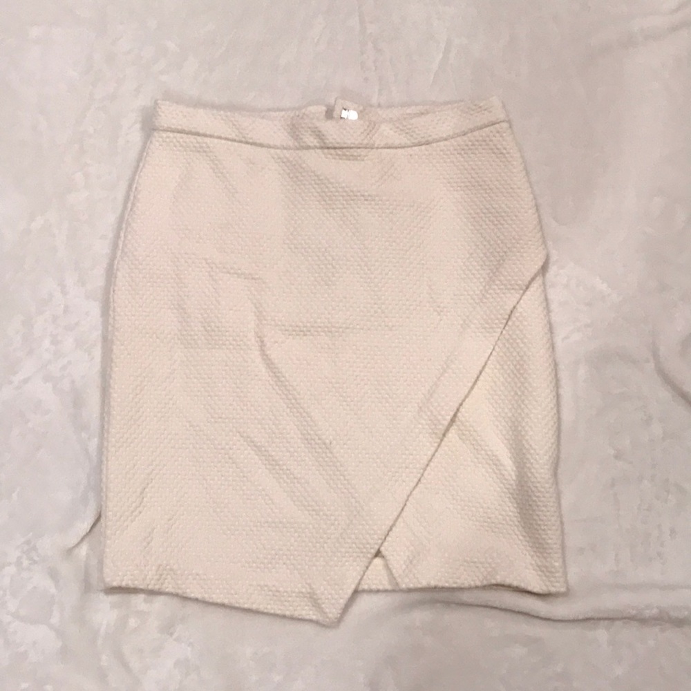 White envelope skirt